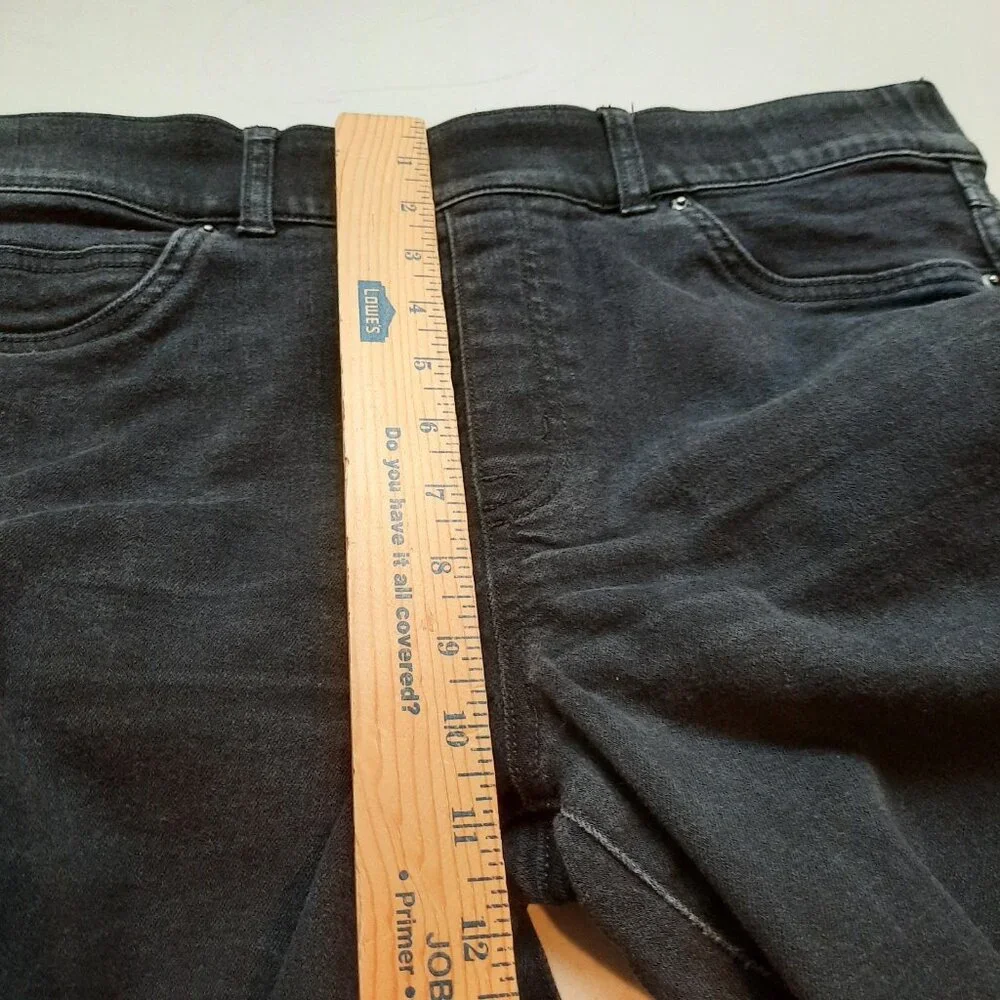 Spanx‎ Jeans Womens Large Black Pull On Skinny High Rise SPANXshape Everywear